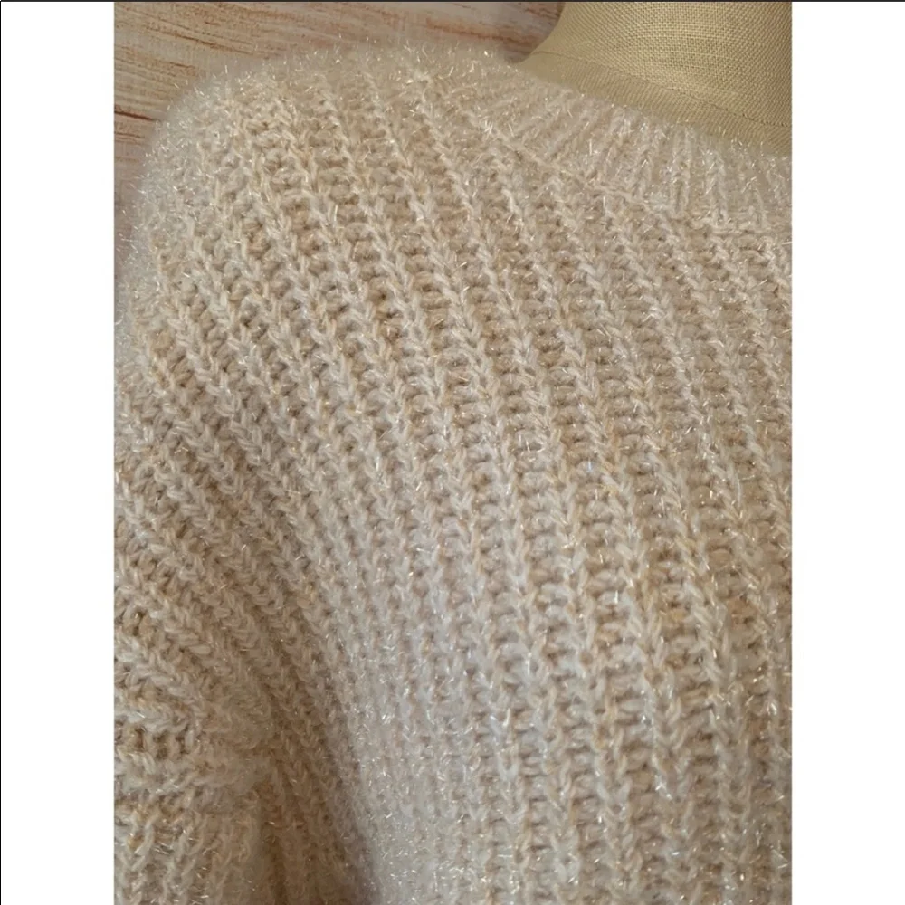 24 Natural Tinsel Knit Sweater - Picture 3 of 8
